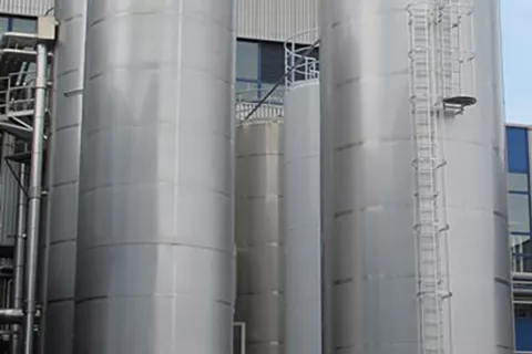Triple Ice bank silo
