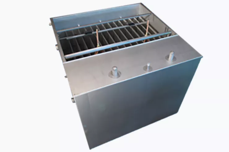 350 kW BUCO ice bank top partially opened