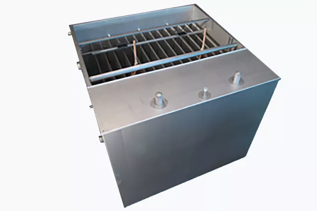 350 kW BUCO ice bank top partially opened